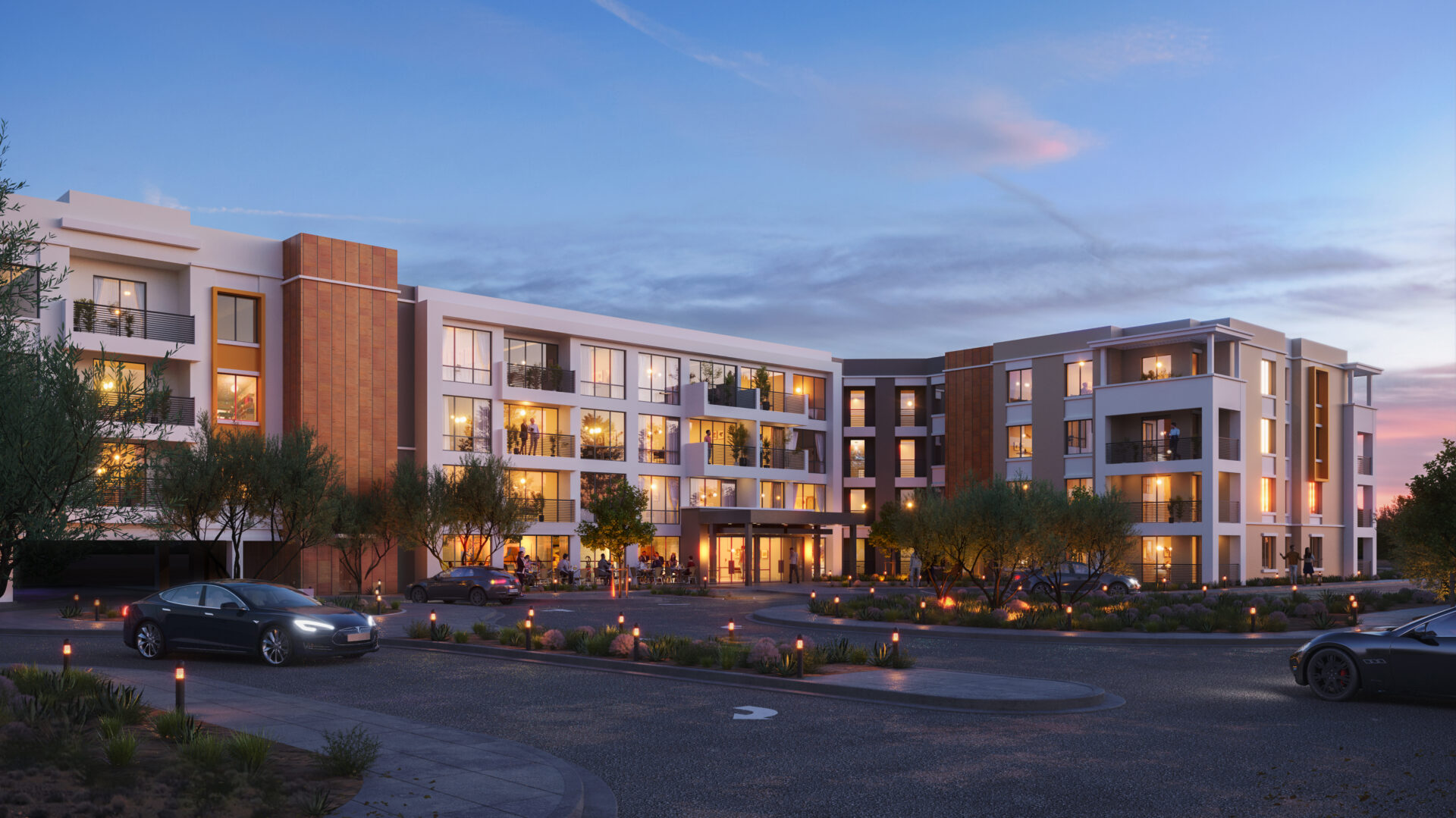 Multifamily Project exterior building rendering