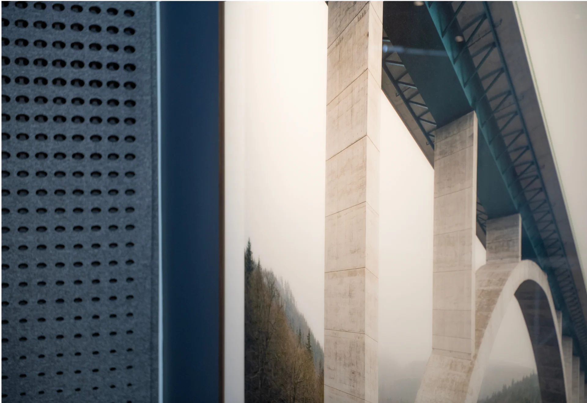 Abstract photo of a bridge